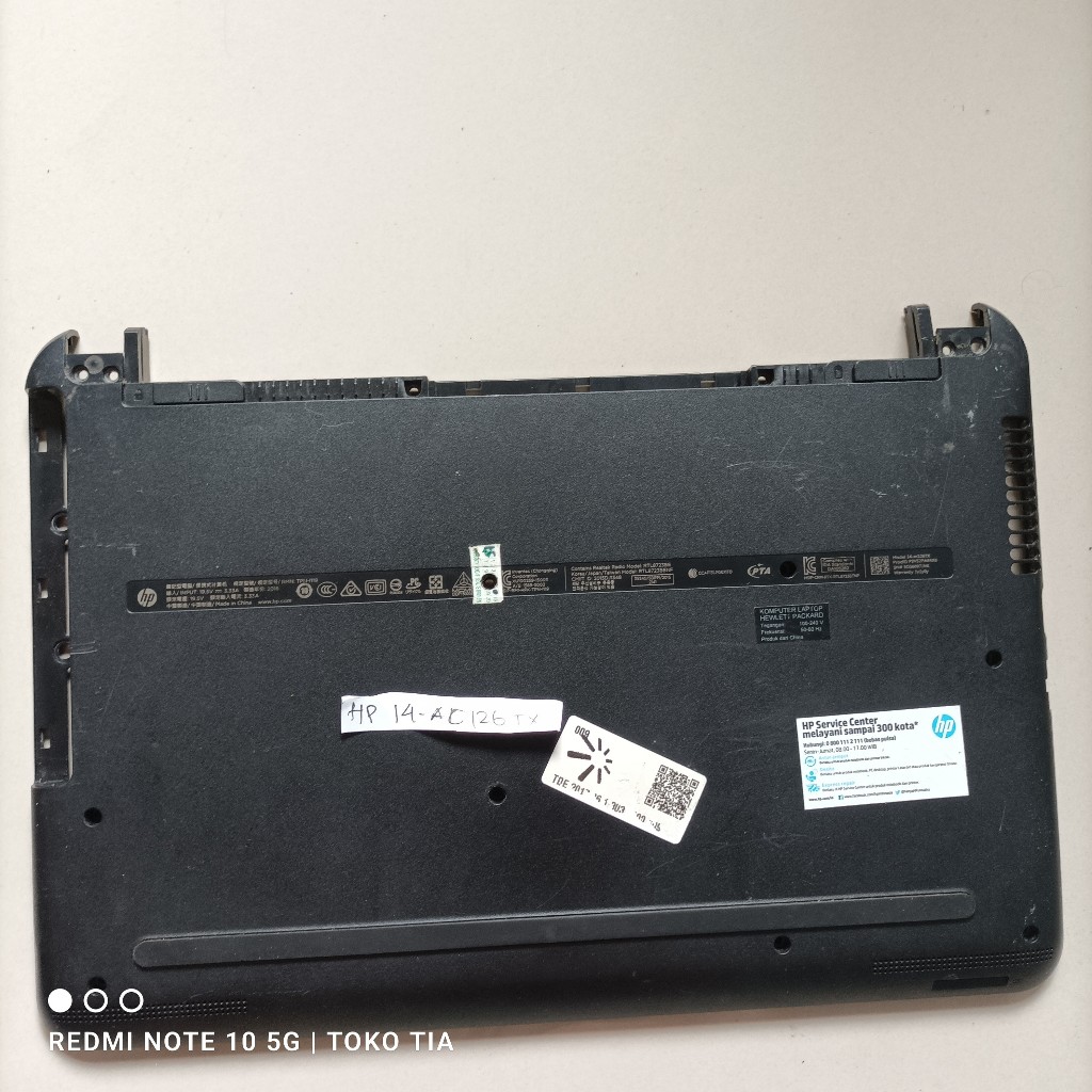 Bottom Case laptop Hp Pavilion 14 AC Series Hp 14-AC 14-AC126TX original
