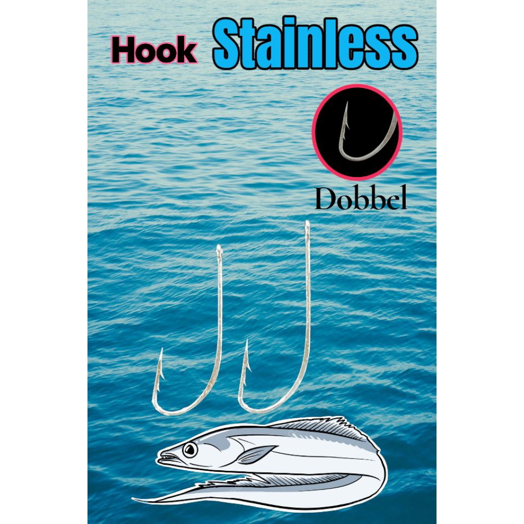 KAIL layur stainless dobbel mata kail super tajam