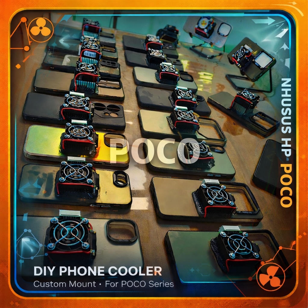 Cooler Radiator Pendingin HP Fan Cooler Case Peltier DIY Rakitan Poco