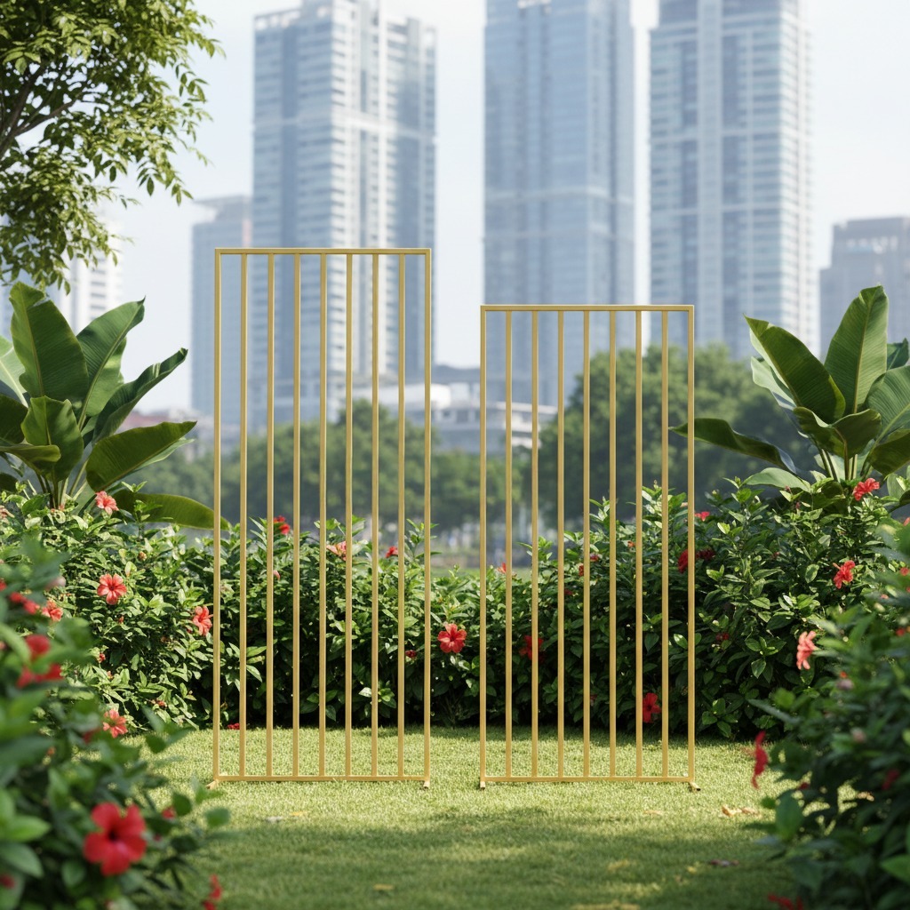 Backdrop Jeruji Dekorasi Ukuran Tinggi & Lebar+