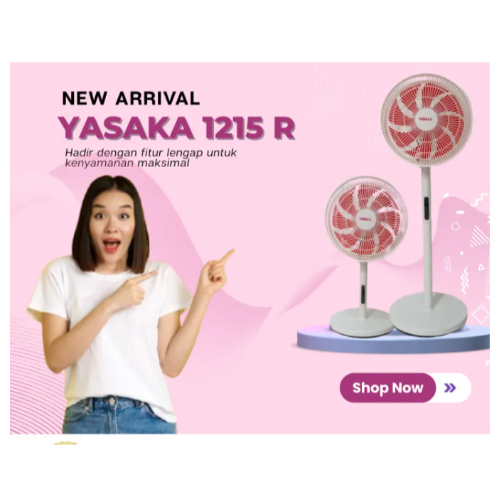 YASAKA SF-1215-R STAND FAN 12INCI REMOTE