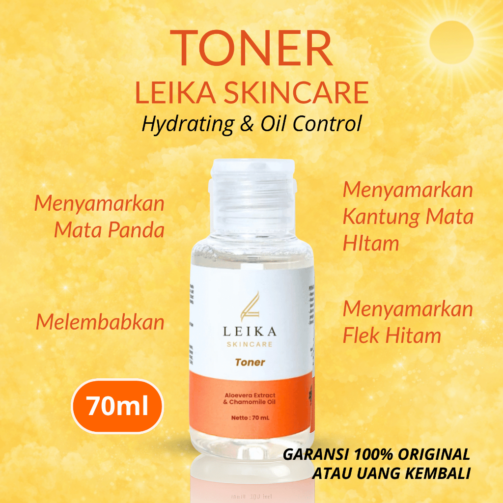 TONER Leika Skincare Hydrating Penghilang Mata Panda AMPUH BPOM Toner Menghilangkan Kantung Mata