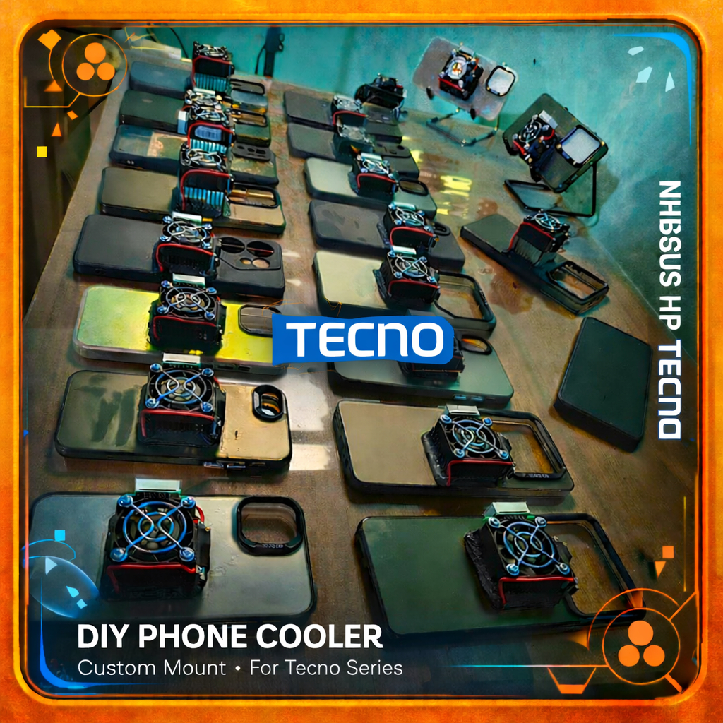 Cooler Radiator Pendingin HP Fan Cooler Case Peltier DIY Rakitan Tecno