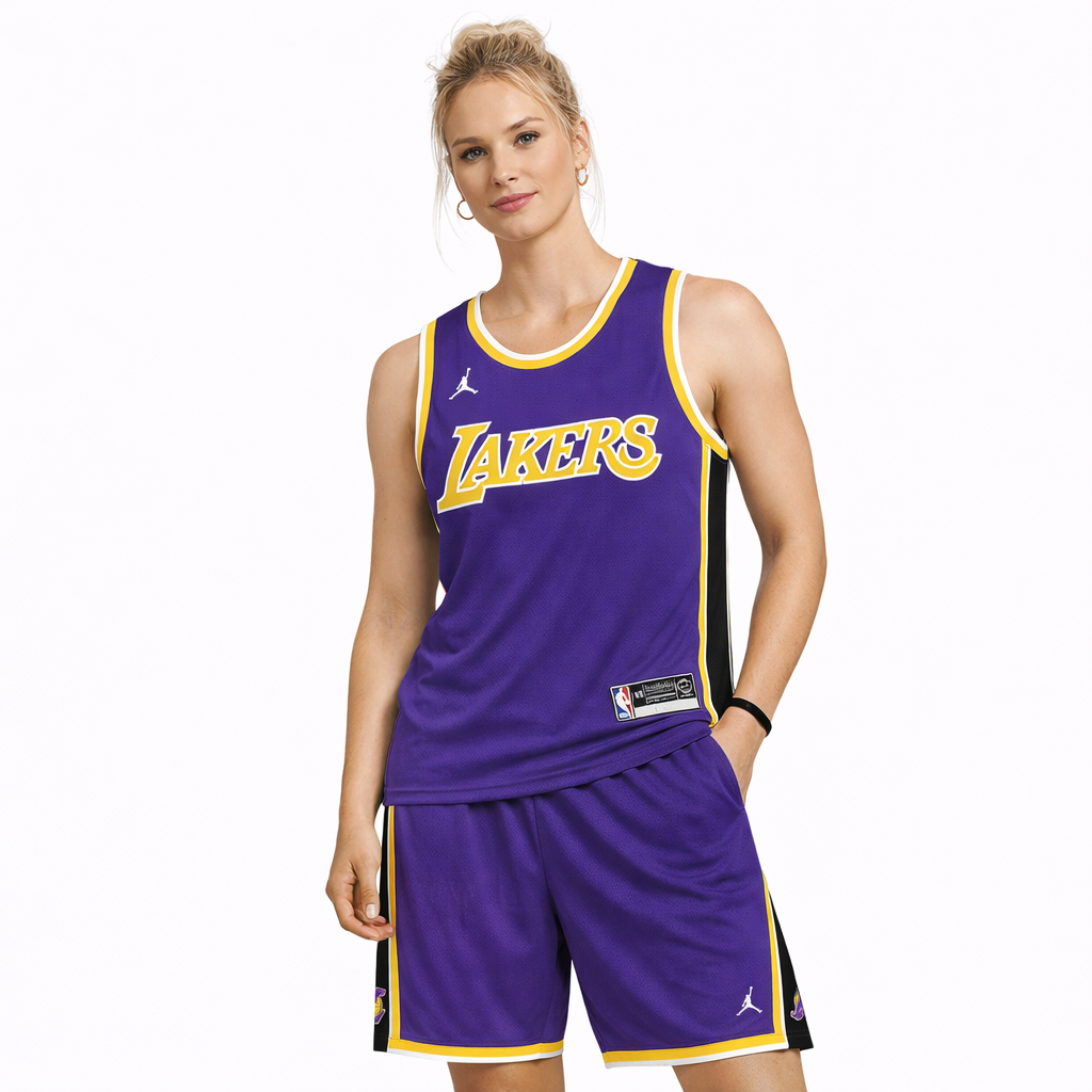 Setelan Jersey Basket NBA LA Lakers Unisex