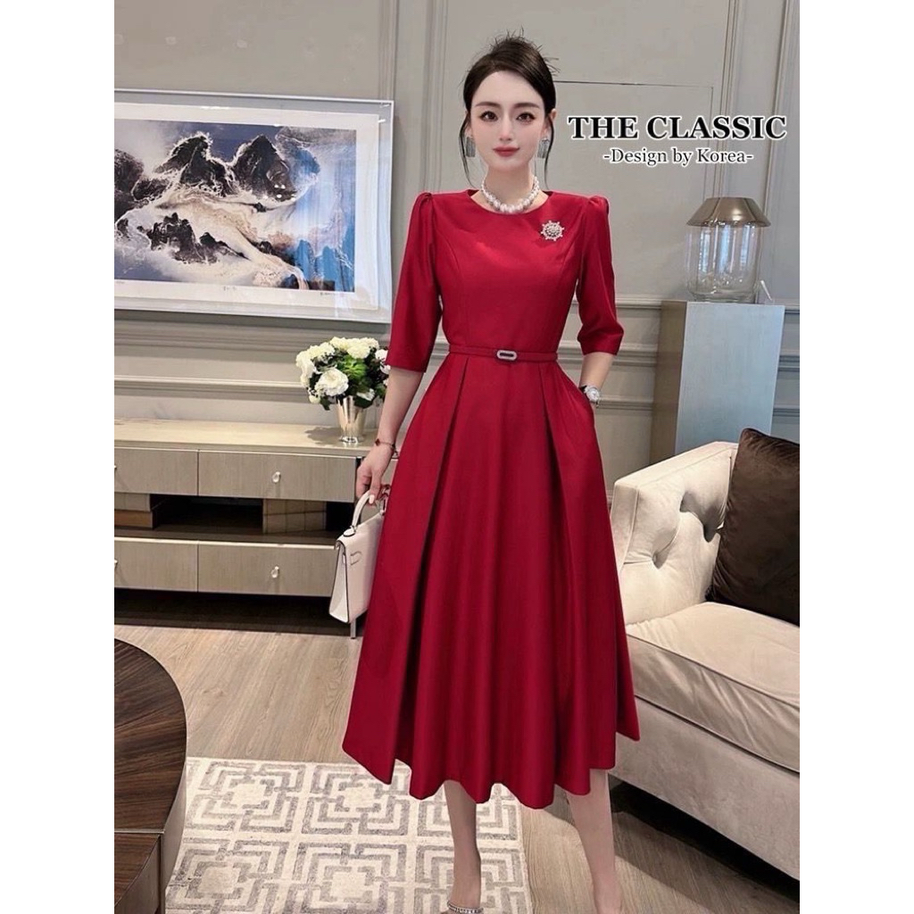 LONGDRESS WANITA PREMIUM IMPORT THE CLASSIC BANGKOK GAUN PESTA ELEGAN