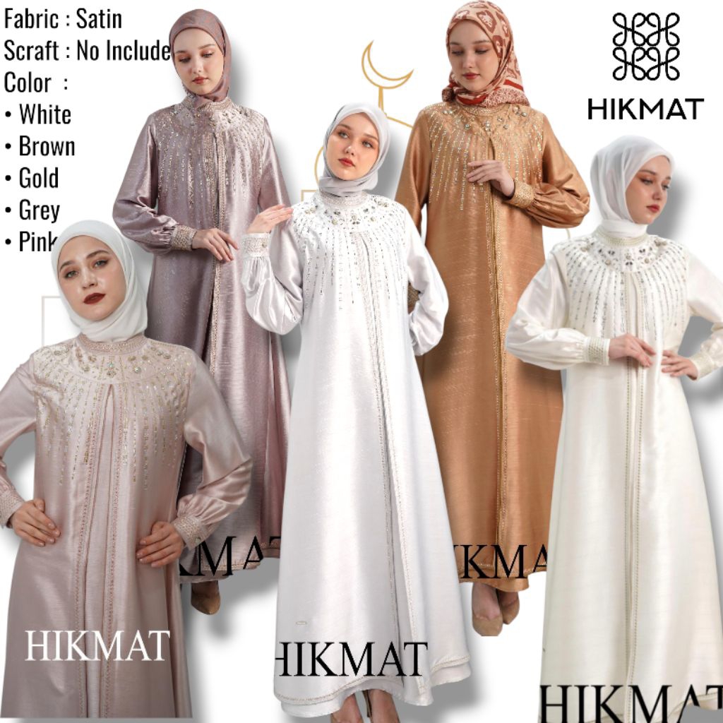 A4436 - Gamis Abaya Hikmat Fashion Original