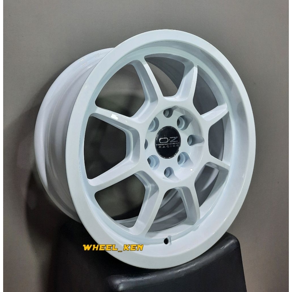 VELG OZ TYPE A086 RING 15X7 PCD 4X100 DAN 4X114 GLOSS WHITE