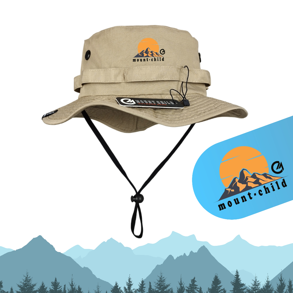 Topi Rimba Mountchild Hiking Gunung Dewasa Pria Wanita Outdoor Adventure