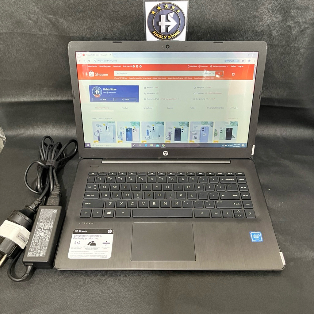 LAPTOP HP STREAM 14-CB 1xxx CELERON N4000 4GB 14INCH SECOND BERGARANSI
