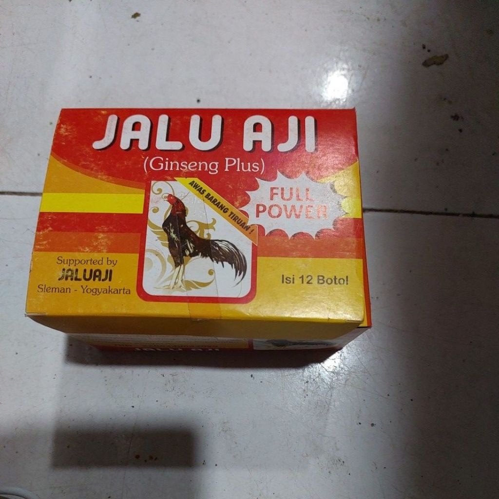1 dus 12 botol JALU AJI  JAMU HERBAL STAMINA AYAM ADUAN
