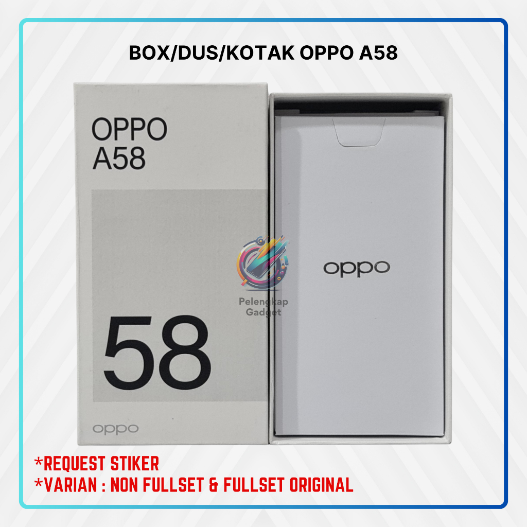 BOX/DUS/KOTAK OPPO A58 (CHARGER SUPERVOOC 65W ORIGINAL 100%)