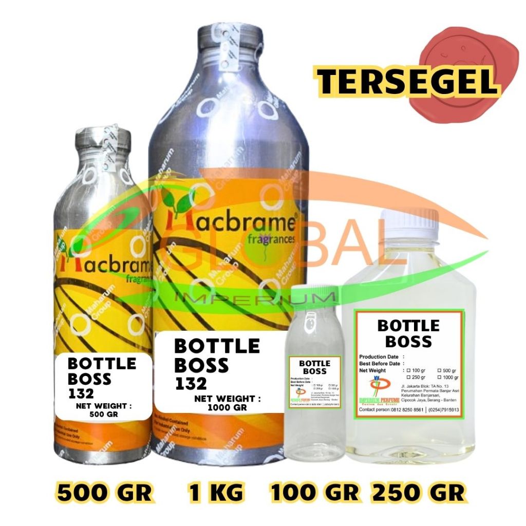 BOTTLE BOSS BIBIT PARFUME MURNI BY MACBRAME HARUM HUGO BOSS BOTTLED UK 1KG & 500GR