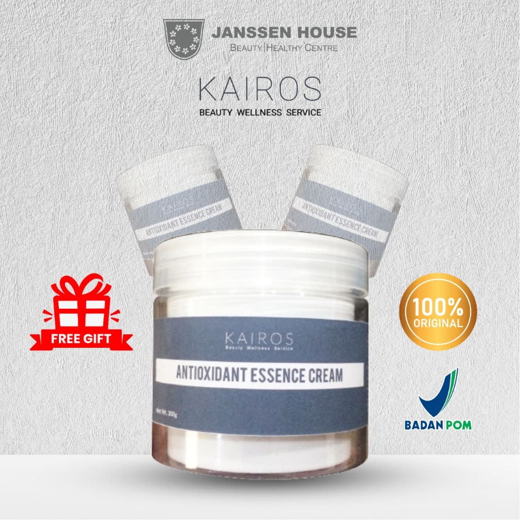 CREAM DETOX KAIROS 300gr | KAIROS Antioxidant Essence Cream 300g – Krim Detox Wajah, Hydrating, Skin