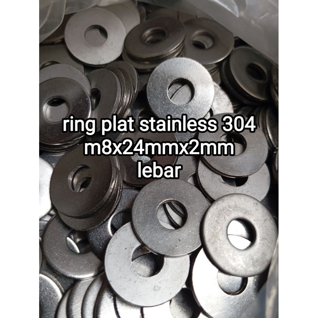 Ring plat m8 stainles/ring plat tebal