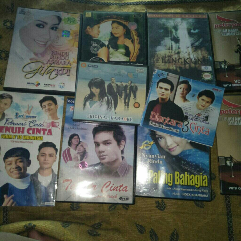 [PAKET C1 - 10 VCD] VCD GITA KDI, RANI RUSDY,  LENNY ASITHA,  PETERPAN, OST TAKDIR CINTA, OST DIANTA