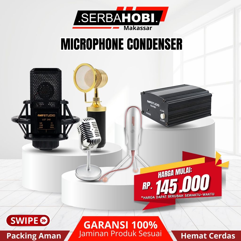 MICROPHONE CONDENSER / MICROPHONE USB / MICROPHONE MURAH