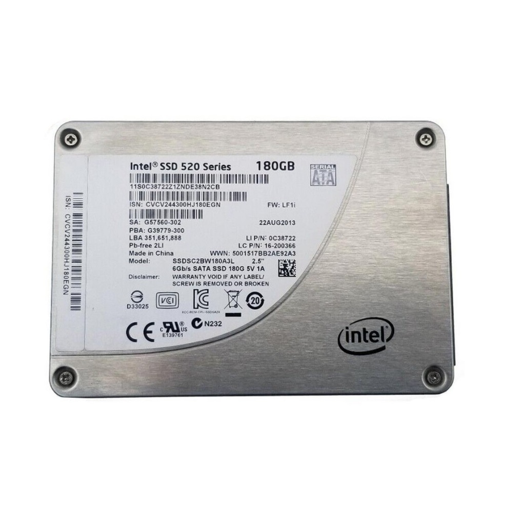 SSD SATA INTEL 520 SERIES 180GB SECOND