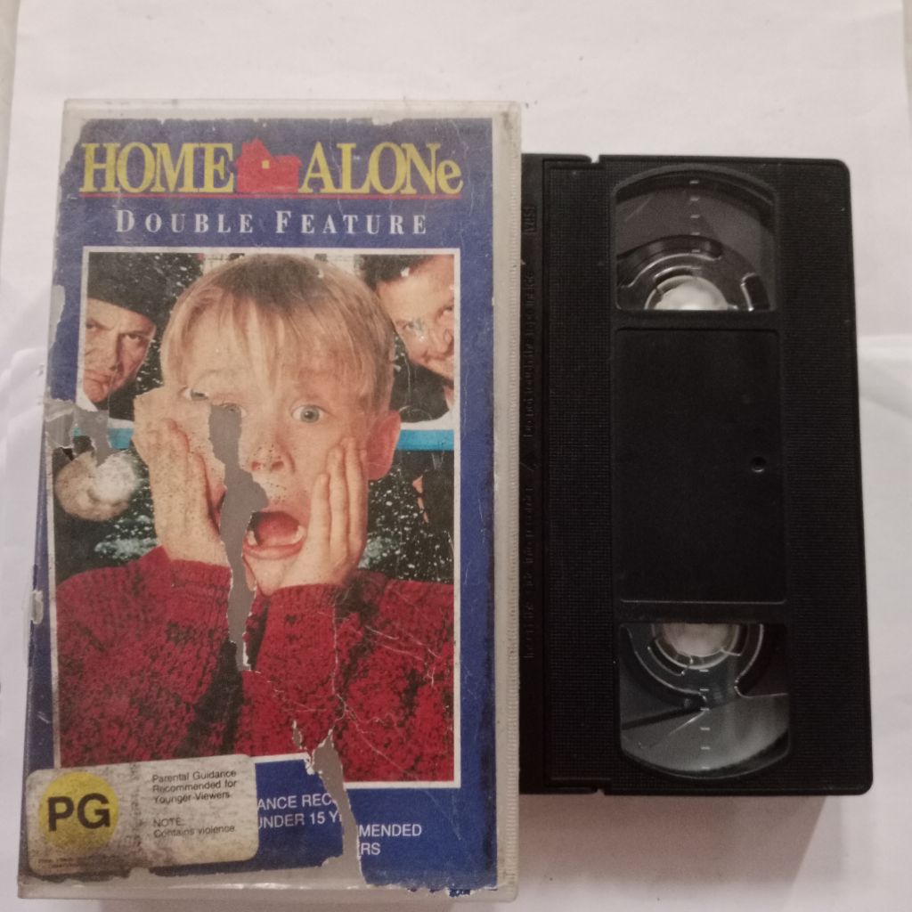 Kaset Video VHS Home Alone 1 & 2 Original