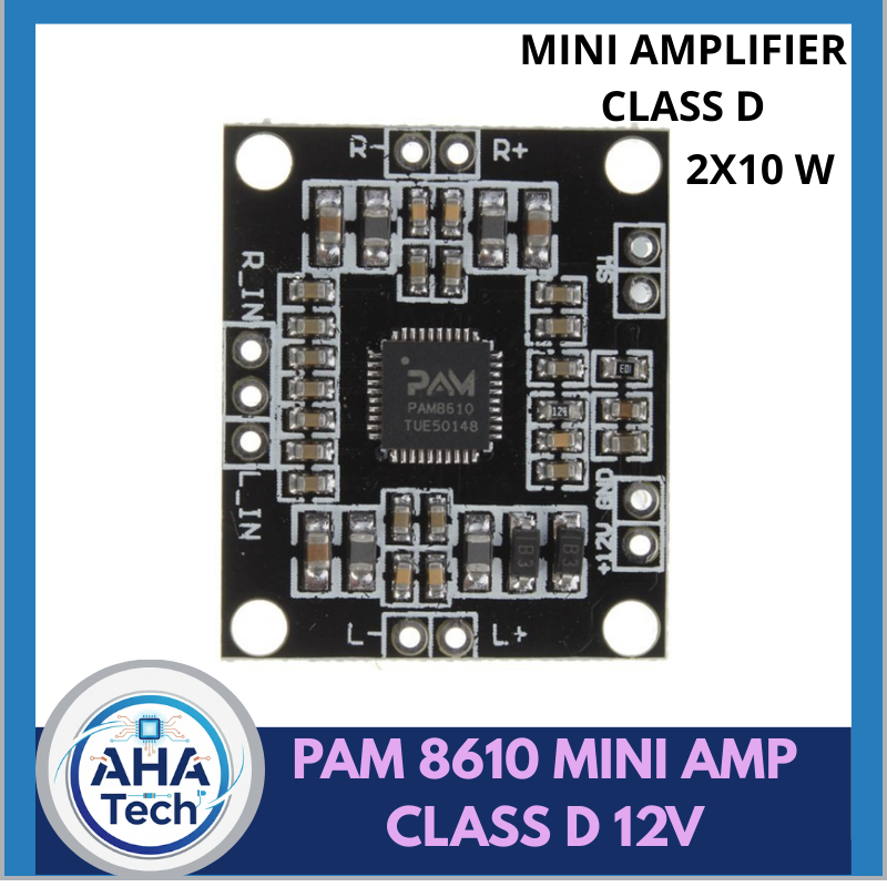 PAM 8610 MINI AMP CLASS D 12V