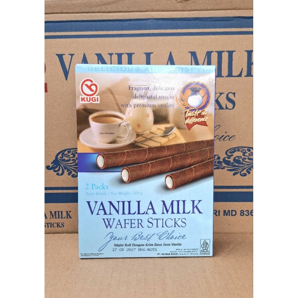 Kugi VANILA Wafer Stick 100gr
