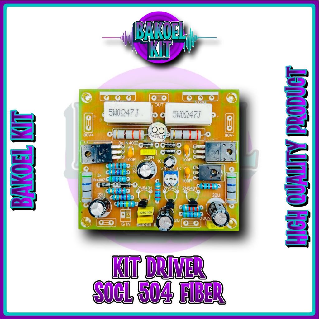 [DRIVER] Kit Driver Super SOCL 504 Fiber Transistor Sanken Toshiba ups