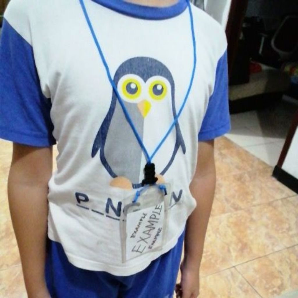 keplek kalung kartu id.. kartu ujian