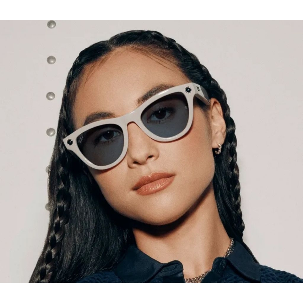 Kacamata Smart Ray-Ban Meta Skyler Gen 1.0 Original Bluetooth Audio Kamera