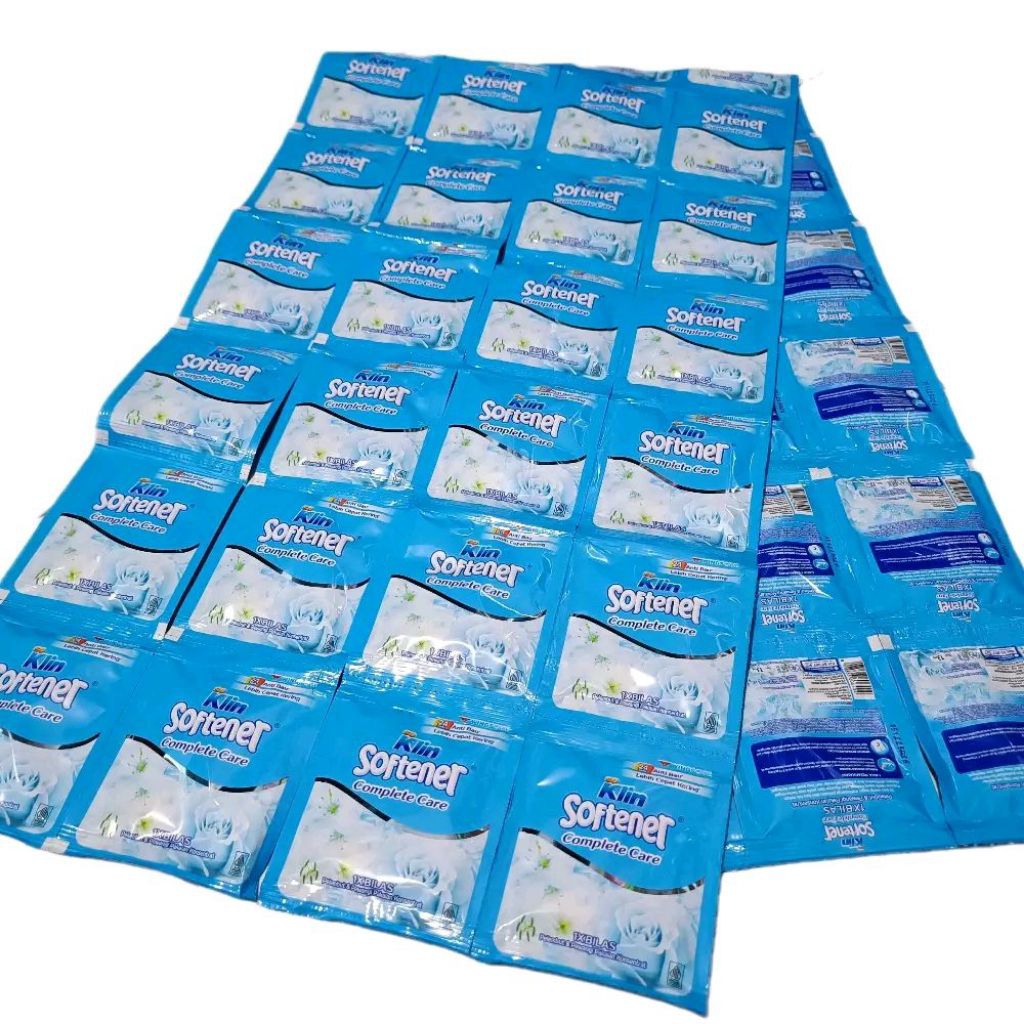 [PAKET 4 RENCENG TOTAL 48 SASET] SO KLIN SOFTENER COMPLETE CARE BIRU 1X Bilas Pelembut dan Pewangi P