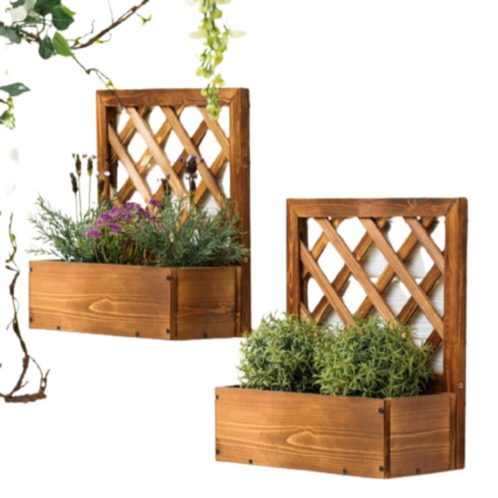 Rak Bunga / Pot Gantung Kayu