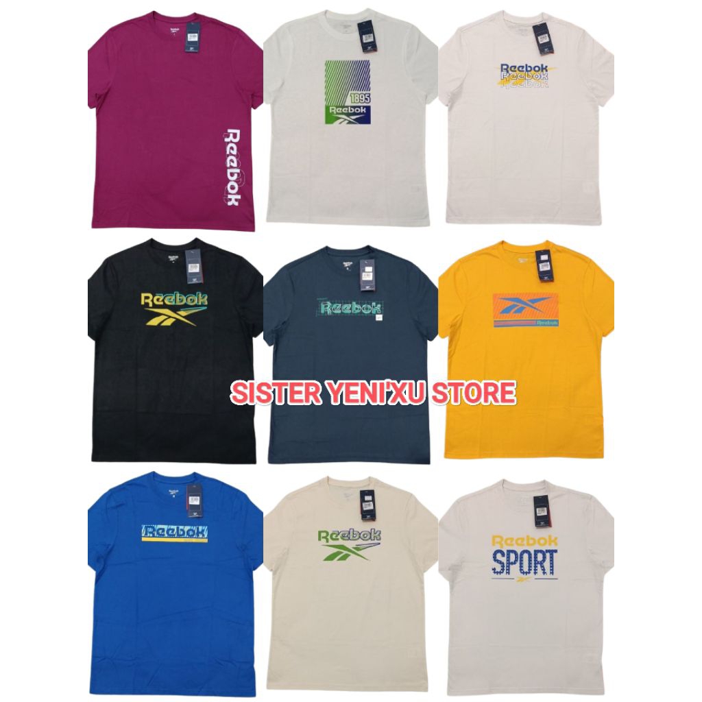 Kaos Reebok Pria Katun Tshirt Men