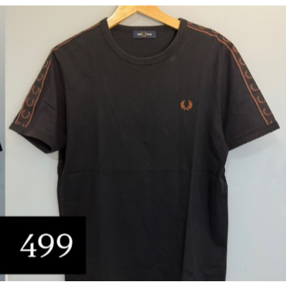 Fred Perry Contrast Tape Ringer T-Shirt size L Used