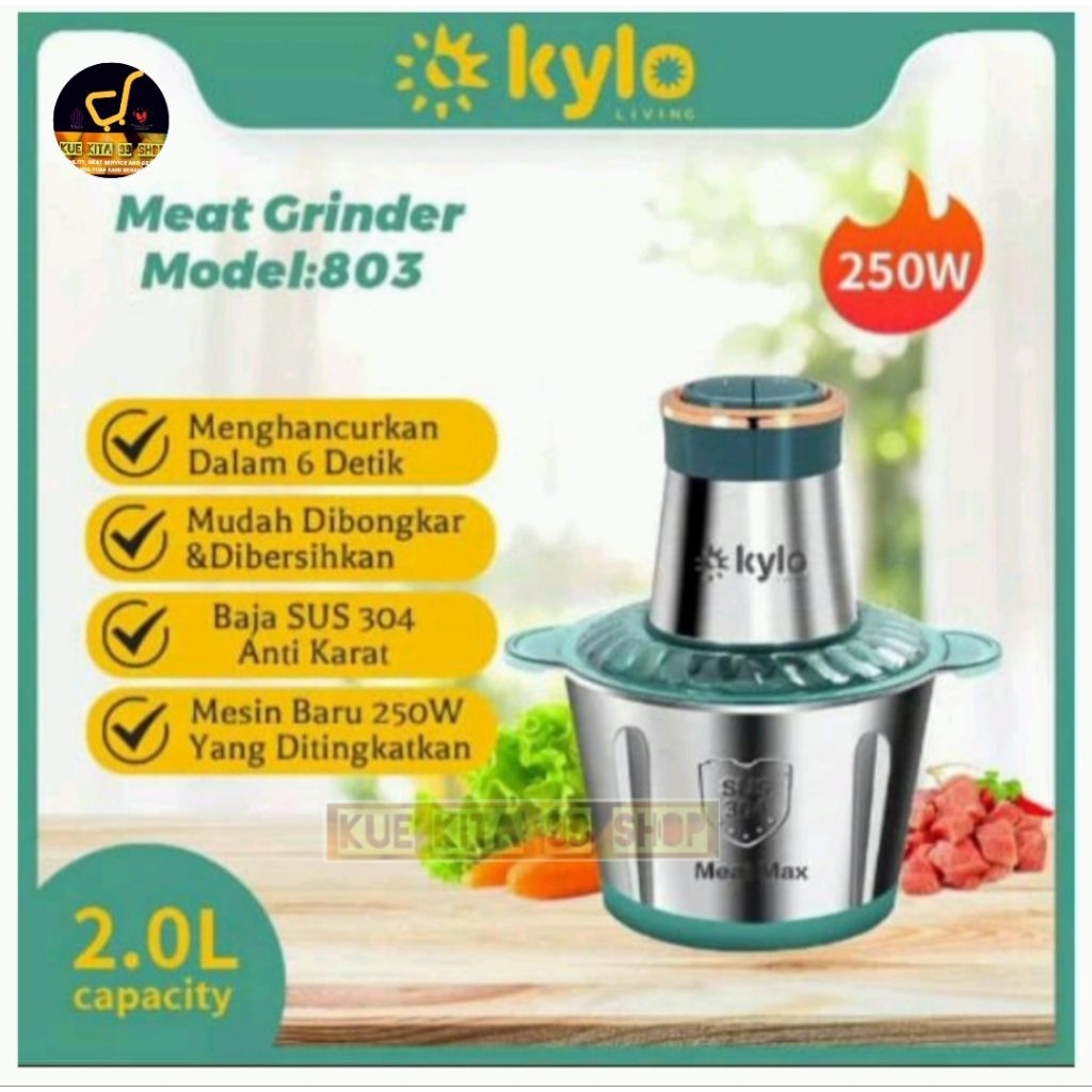 KYLO MEAT GRINDER CHOPPER KAPASITAS 2 LITER