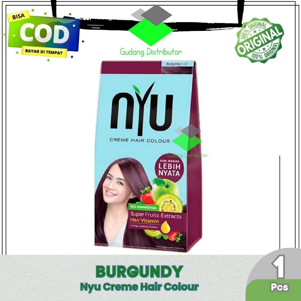 NYU CREME HAIR COLOUR BOX BURGUNDY