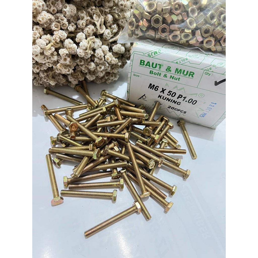 baut m6x50 isi 200pcs
