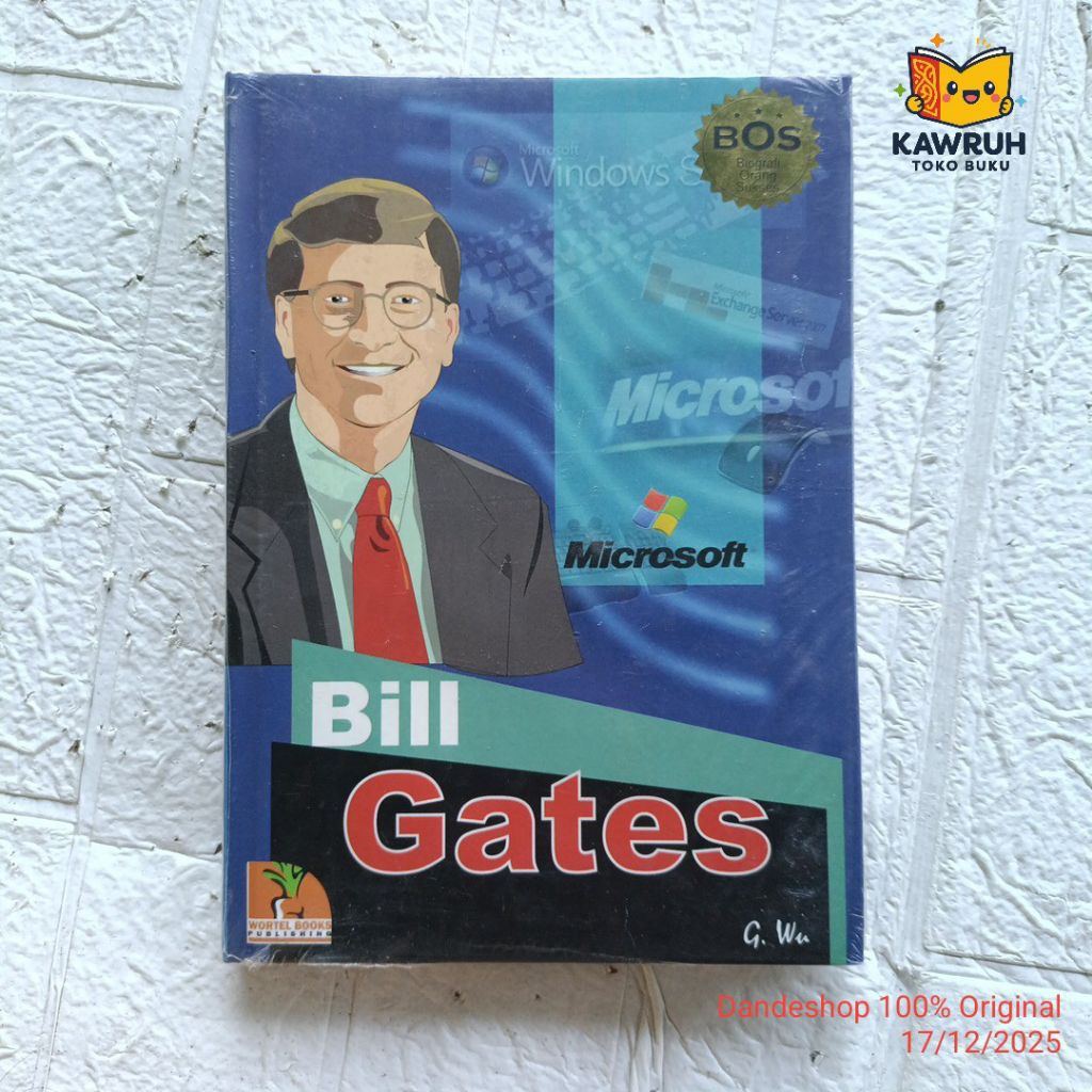Bill Gates MICROSOFT - BOS Biografi Orang Sukses by G. Wu HARDCOVER Wortel Books Publishing - Komik 