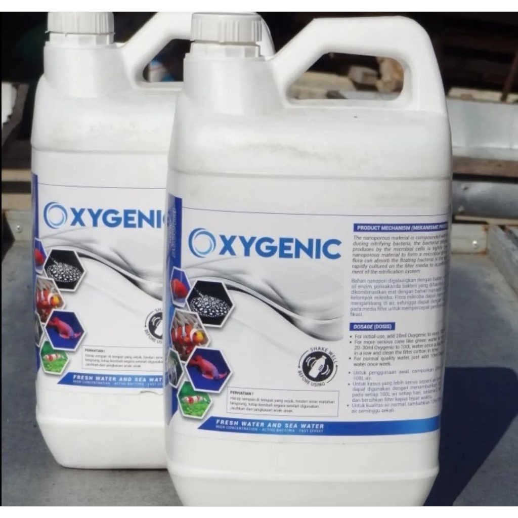 Probiotik oxygenic bakteri starter kolam dan aquarium oxygenic ¹L oxygenic 5 loter