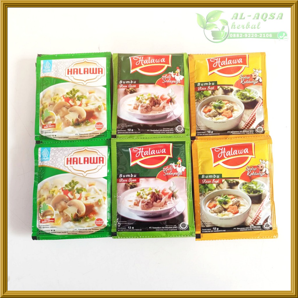 Bumbu HALAWA PENYEDAP RASA ORGANIK 12 SASET