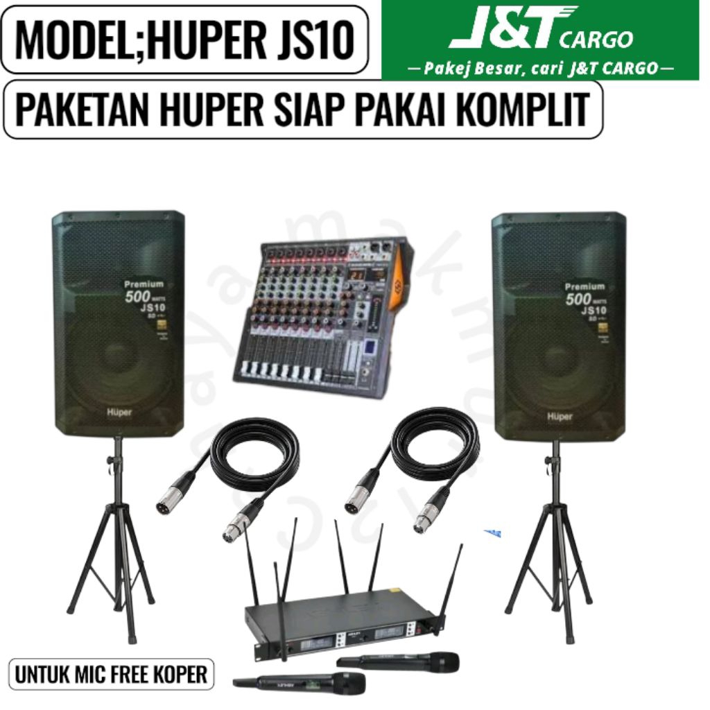 Paket sound sistem huper js10 paket huper profesional garansi resmi