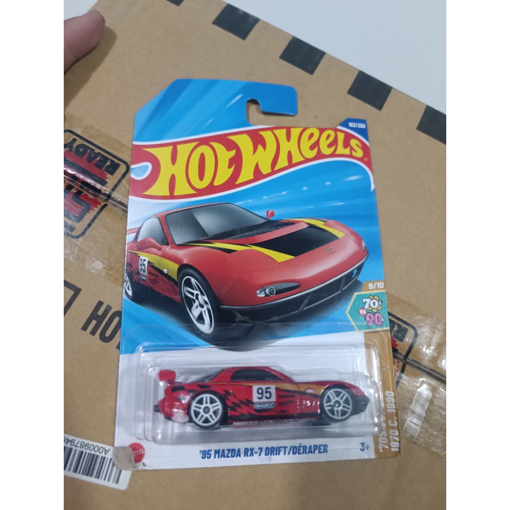 Hotwheels 95 Mazda RX7 Drift Merah 2025