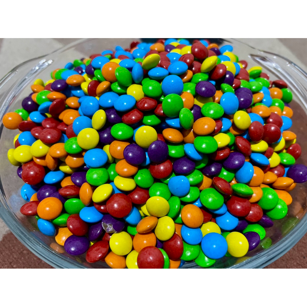 coklat susu warna warni smiling - coklat cha cha -  permen viral