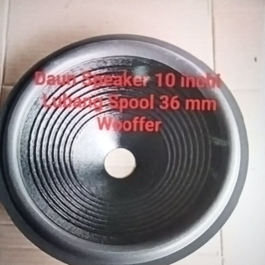 DAUN SPEAKER 10 INCH WOOFER LUBANG SPUL 36 MM