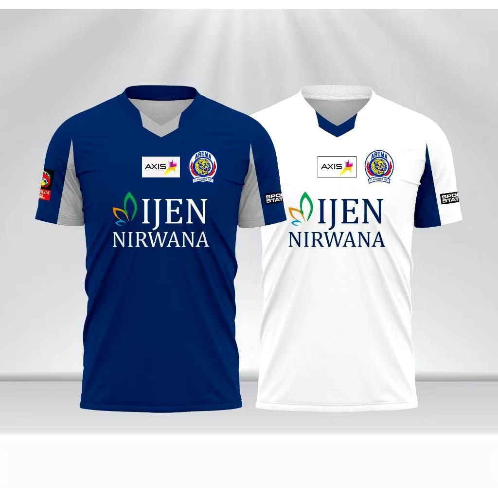 JERSEY AREMA INDONESIA HOME AWAY 2010/2011 GRATIS NAMA DAN NOMOR PUNGGUNG