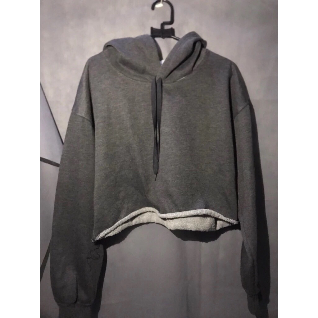 Hoodie Crop Wanita (preloved)