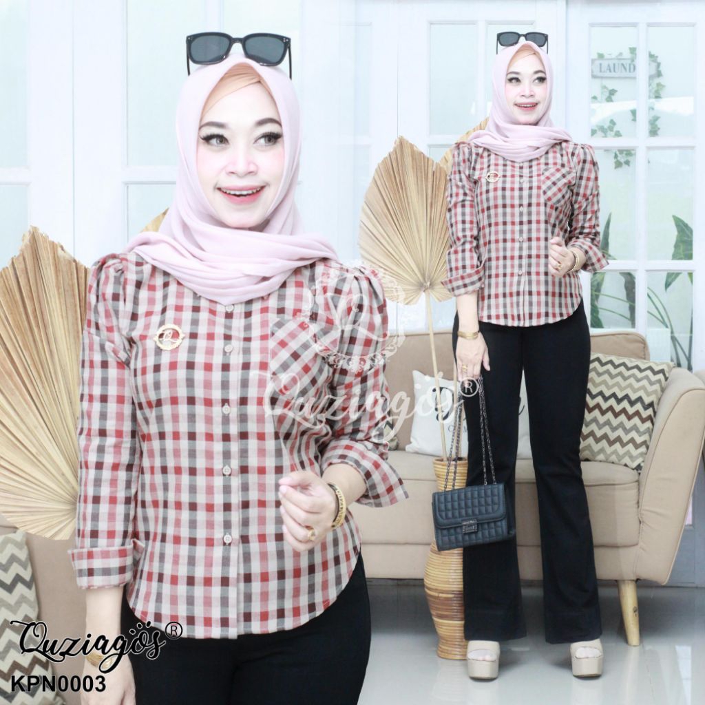 QUZIAGOS Kemeja Puffy Katun