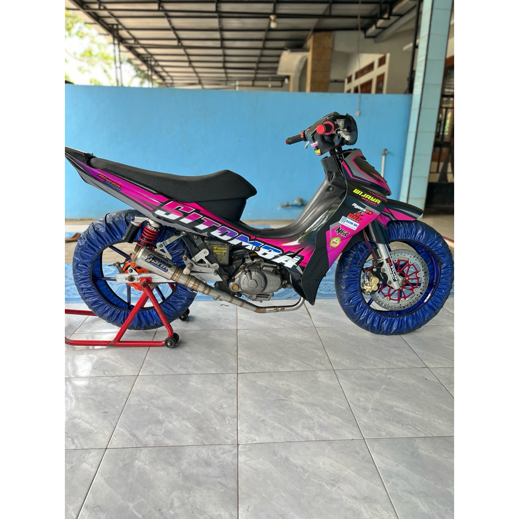 Knalpot racing roadrace kolong bawah original SHK jupiter,vega,smash,shogun,supra110