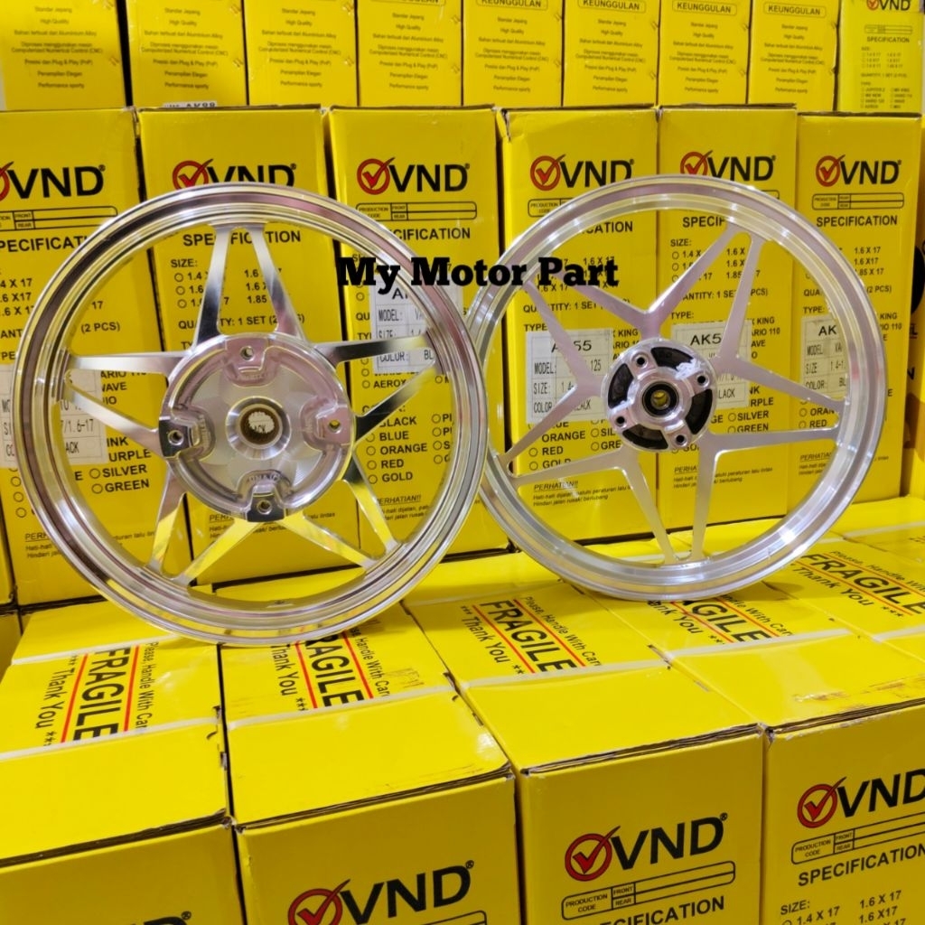VND VELG V SPEED BINTANG NMAX PCX AEROX VARIO 160 ALL CROOM PELEG ALL STAR