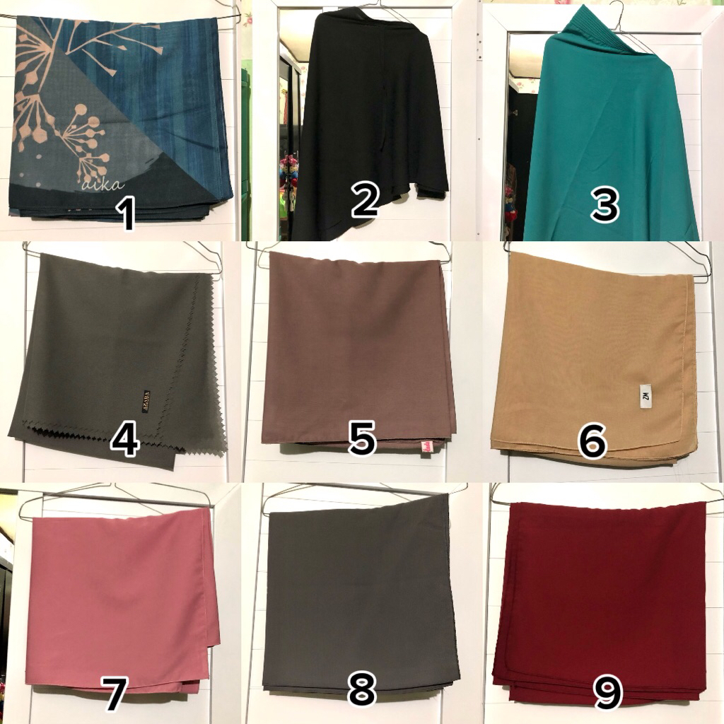 hijab segi empat 130x130 120x120 voal wolfis diamond hijab instan