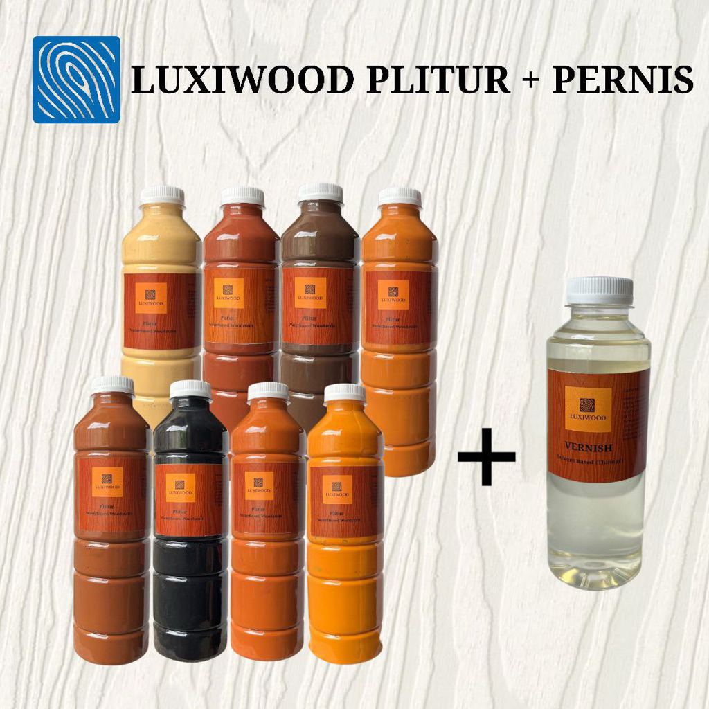 Paket Plitur + Pernis Kayu – Warna Indah & Perlindungan Maksimal | Luxiwood