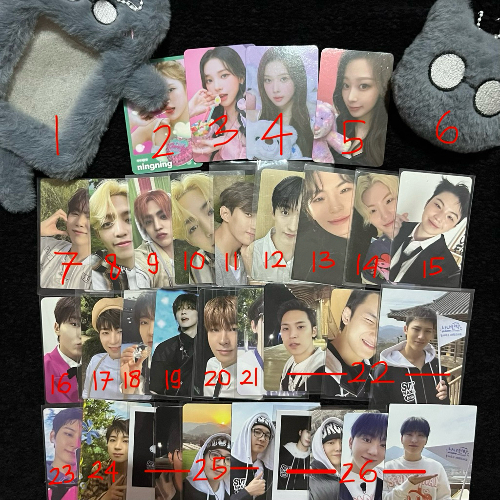 PHOTOCARD OFFICIAL SEVENTEEN AESPA CAHOL DOLL MINGYU WONWOO