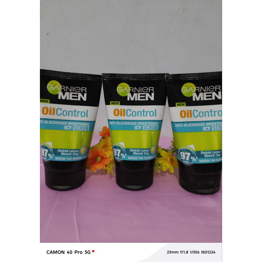 GARNIER Oil Control (SCRUB)Sabun Cuci muka 100g